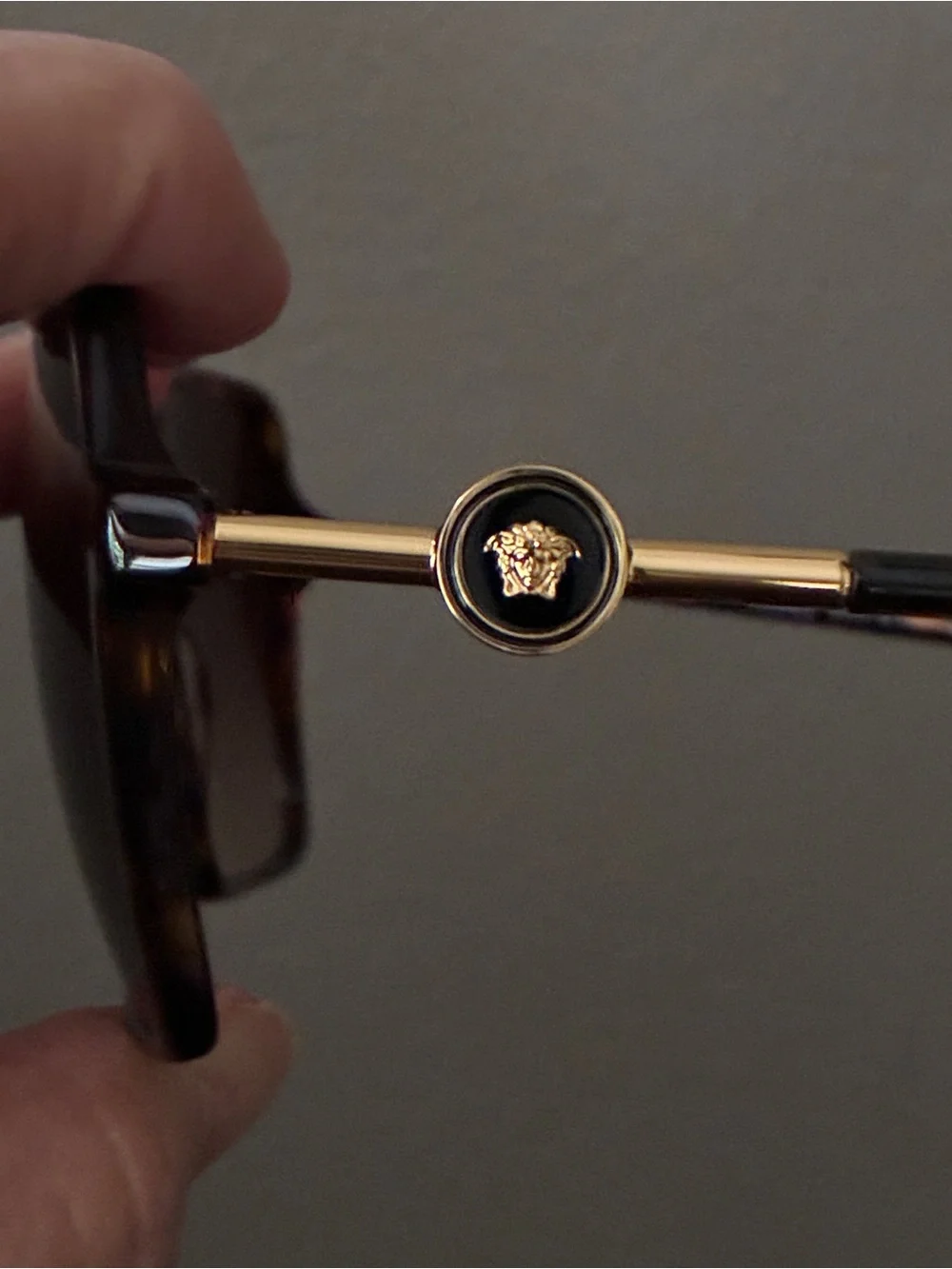 Versace VE4396 Havana Brown Gradient Oversized Square Sunglasses NWT